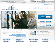 Tablet Screenshot of courtroomsciences.com